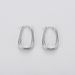 Women's Jewelry Minimalist Geometric Earrings With Irregular Texture, S925 Silver Plated Studs, Everyday Elegant Hoop Earrings For Women_voghion.com