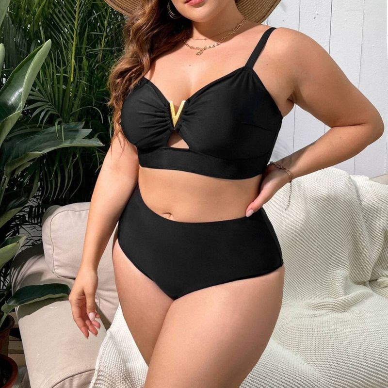 New women's large size split bikini suit swimsuitwoman bikini swimsuit _voghion.com