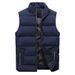 Men's Stand Collar Vest – Lightweight Quilted Sleeveless Jacket, Slim Fit With Zip Pockets (M-8XL) Layering Essential For Casual & Streetwear_voghion.com