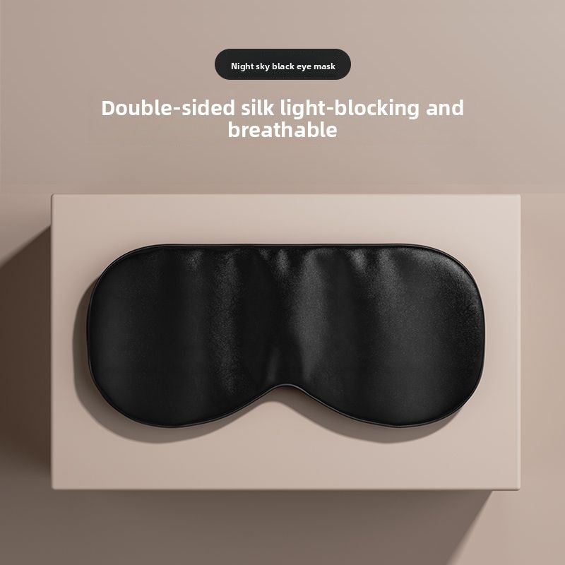 Nanjiren Zijden Lichtblokkerend Slaapmasker Zomerverlichting Oogvermoeidheid Voor Mannen En Vrouwen IJskompres Speciaal_voghion.com