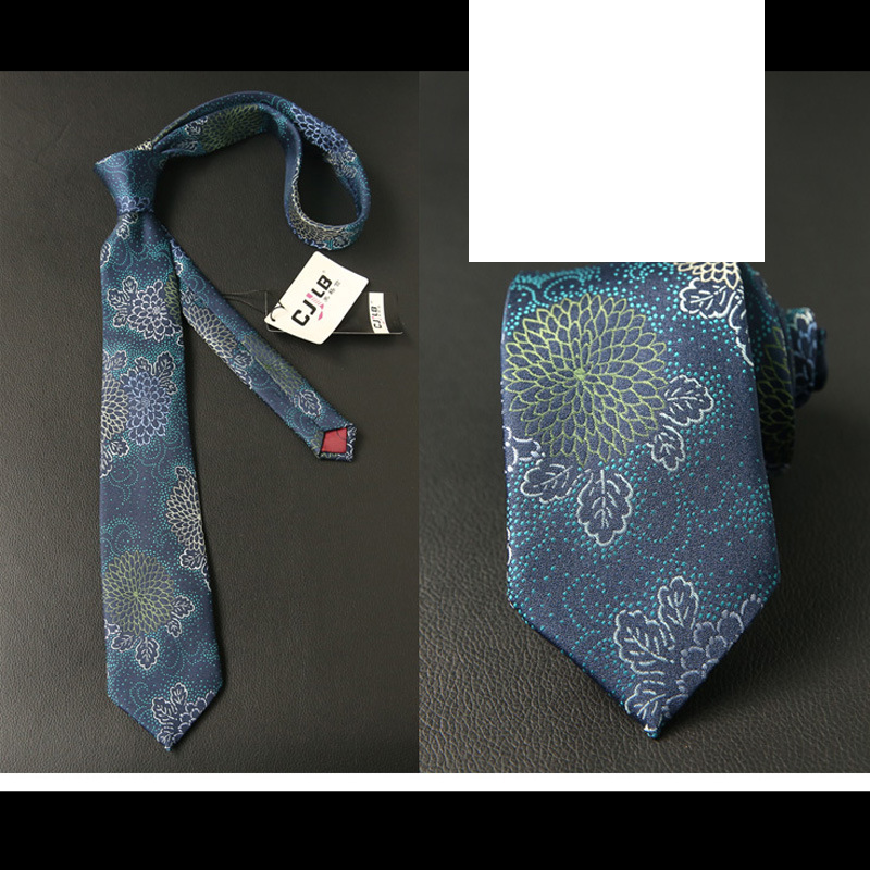 Mænds 7 cm moderigtigt retro-mønster slips Britisk gentlemans business casual slips Bryllupsmiddag fabriksslips_voghion.com
