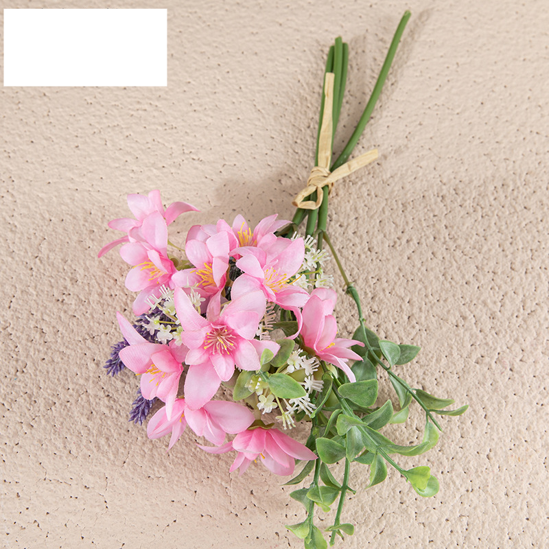 Small wild chrysanthemum grass bunch artificial flower artificial flower green plant wedding decorations_voghion.com
