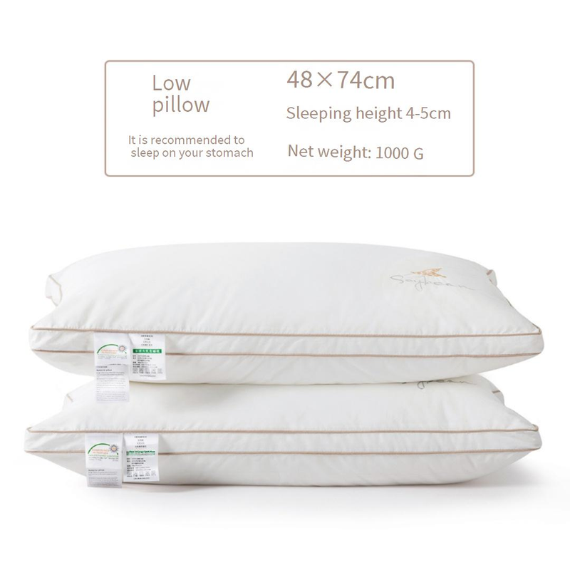 Home Textile Soft Sleeping Pillow Soy Fiber Cervical Pillow_voghion.com