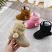 Children's Shoes 2025 Fur Ball Snow Boots, Thickened Children's Boots, Warm Cotton Shoes._voghion.com