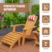 Garden And Wood Lawn Adirondack Man Footstool Outdoor Deck Plastic TALE Lawn For Patio Porch Furniture AllWeather FadeResistant_voghion.com