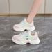 Version coréenne des nouvelles chaussures de sport décontractées à plateforme pour femmes papa, automne 2024_voghion.com