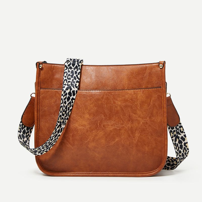 Sac à bandoulière populaire pour femmes, sac à bandoulière imprimé léopard, fourre-tout de grande capacité_voghion.com