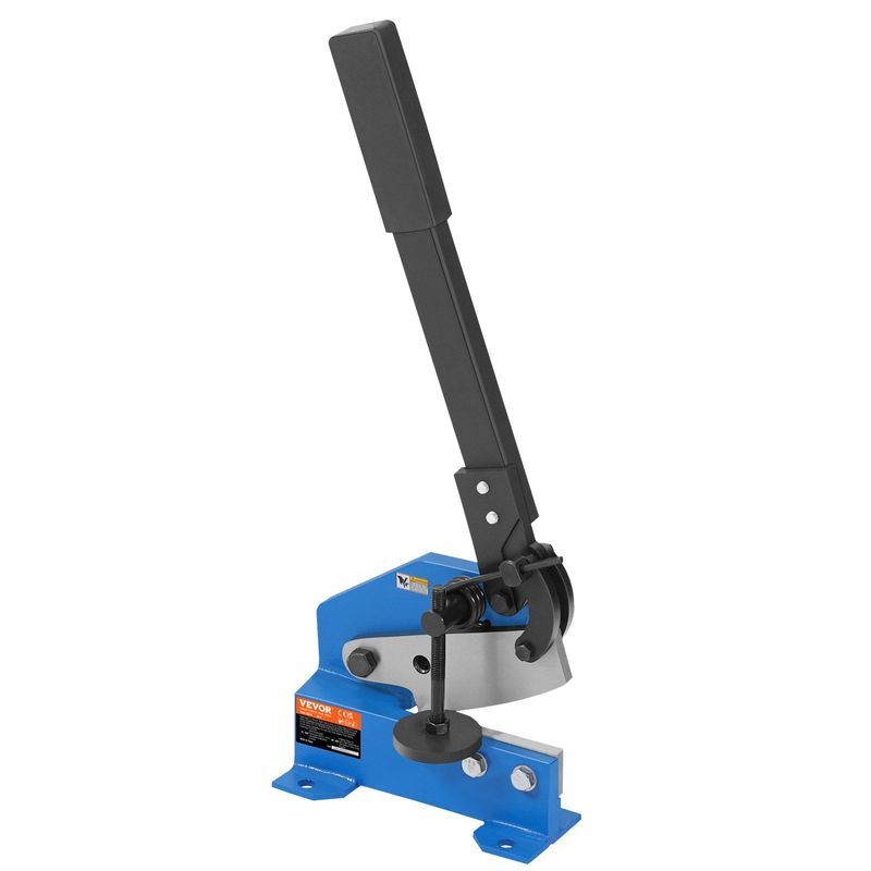 VEVOR 5" Manual Hand Plate Shear For Metal Sheet Processing, HS-5 Benchtop Cutter With Q235 Material, For Crafts Thick Steel Crafting, Heavy Duty Roll Press Machine For Builders, DIY Enthusiasts_voghion.com