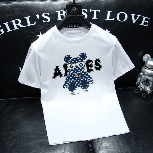 Maniche corte estive, nuovo marchio di cotone, versatile versione coreana, maniche alla moda, originale_voghion.com