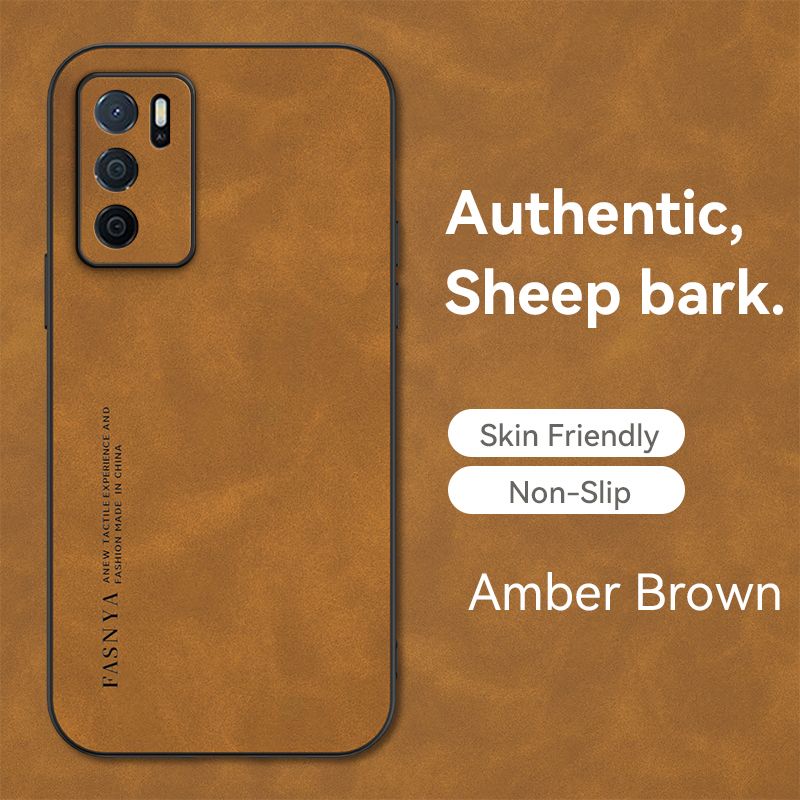 Magnetische Schapenvacht Lederen Case Voor OPPO Reno 10 8 8T 7 A5 A9 A1Pro A16 A16S A72 A74 a57 A93 A95 Matte Slim Back Cover_voghion.com