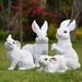 Suprimentos de jardim Simulação Animal Coelho Enfeites Resina Artesanato Villa Pátio Jardim Ao Ar Livre Decoração Paisagismo Layout_voghion.com