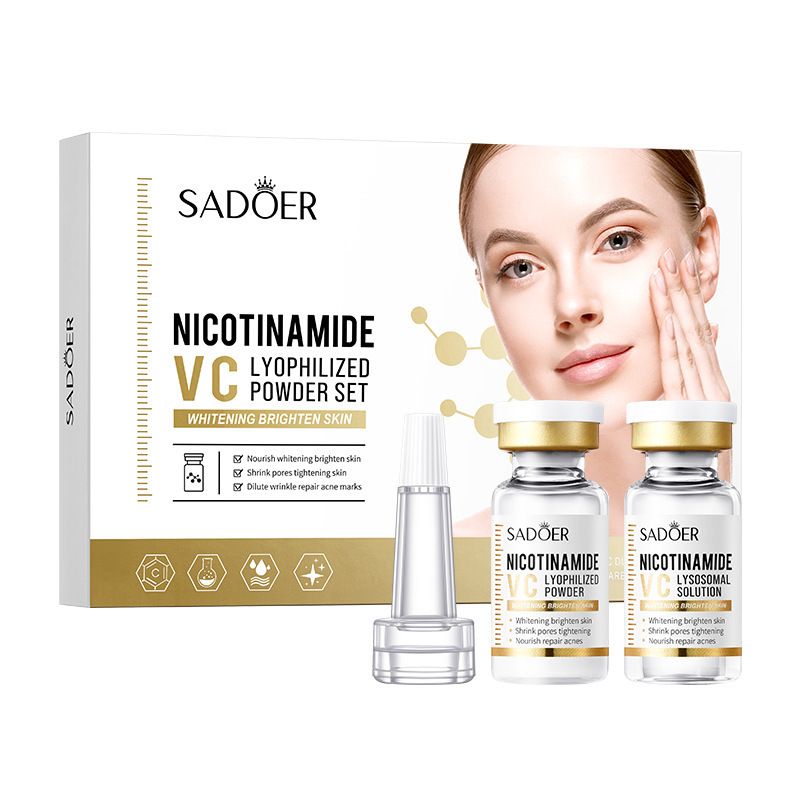 Set completo di polvere liofilizzata SADOER Niacinamide Vitamina C Pore Minimizing Repair_voghion.com