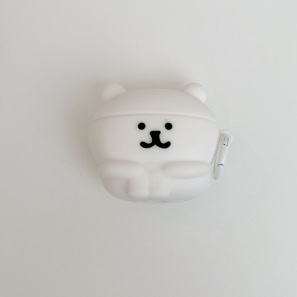 Cute Cute Lonely Squatting Self-deprecating Bear Suitable For AirPodsPro Third Generation Earphone Case Apple Protective Case_voghion.com