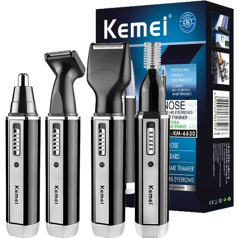 4in1 Rechargeable Nose Trimmer Beard Trimmer For Men Ear Eyebrow Nose Hair Trimmer For Nose And Ear Hair Removal Clean Machine YCDC_voghion.com