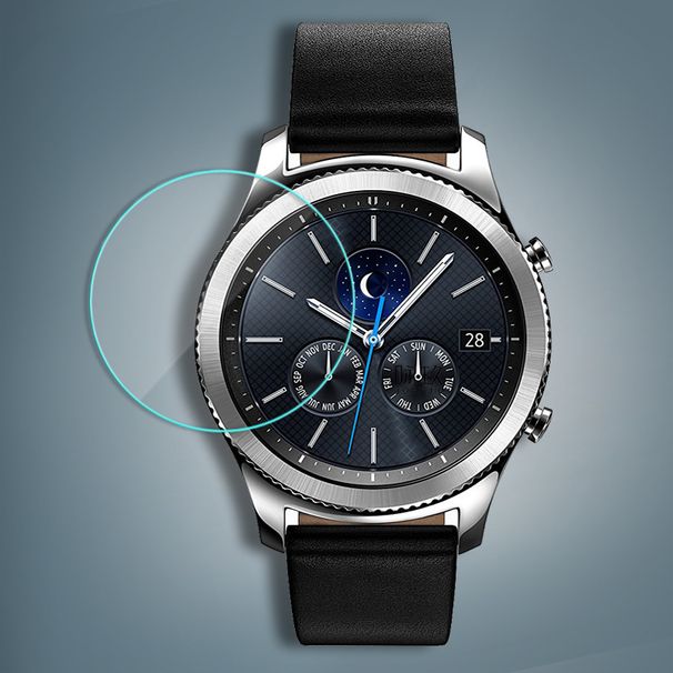 Per Samsung Gear S3 pellicola in vetro temperato per orologio Pellicola protettiva classica in vetro intelligente s2_voghion.com