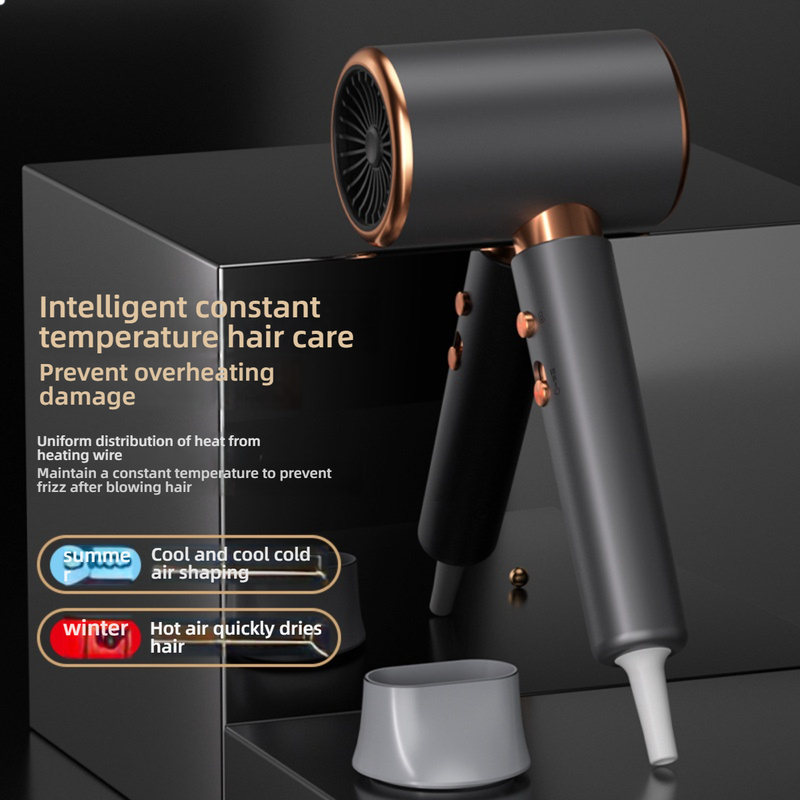 Professional Hair Dryer – 2400W High-Speed DC Motor With Ionic Care – 3 Heat/Cool Settings & Overheat Protection – Salon & Home Use_voghion.com