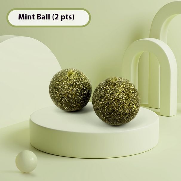 Pet mint ball, gnawing toy, hedgehog, tickling device, cat, licking, fun while eating, playing, having fun, relieving_voghion.com