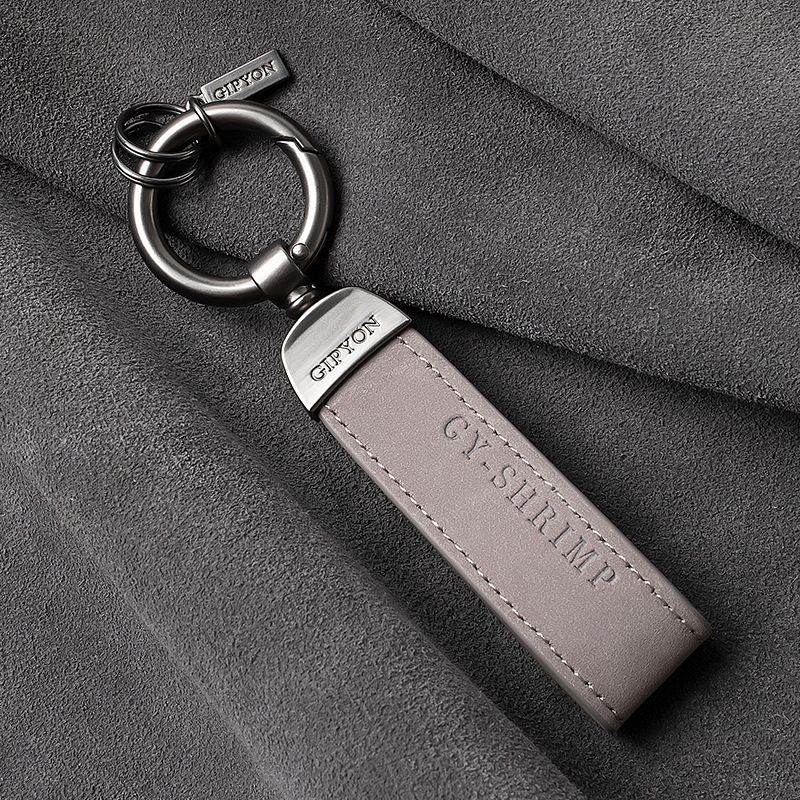 Porte-clés en cuir nubuck VOOTHOST pour hommes et femmes, porte-clés rétro vintage personnalisé, porte-clés cadeau VB219_voghion.com