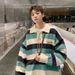 Winter student Korean lazy high-end textured striped polo neck sweater MY29-P72 network image_voghion.com