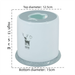 Hochwertiger zylindrischer Taschentuchhalter für den Schreibtisch, runde Papierrollenbox für Zuhause, Wohnzimmer, Toilette, Badezimmer_voghion.com