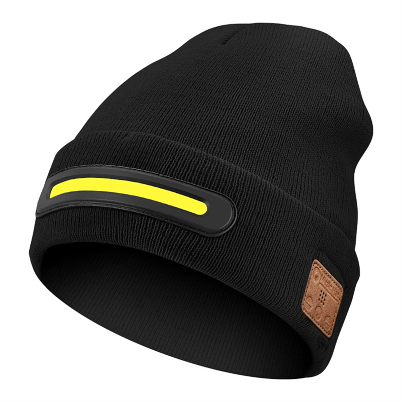 USB Luminous Knitted Wool Hat LED Beanie Torch Hat For Autumn And Winter Warmth, Outdoor Running Cycling LED Lighting Beanie_voghion.com