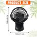 Mini Cooling Fan USB Rechargeable Clip On Desk Baby Stroller Portable 3 Speeds_voghion.com