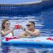 Aufblasbarer Beer-Pong-Tisch – wasserdichte schwimmende Spielstation mit Getränkehaltern und Eiskühler (Poolparty-Trinkspiele für Erwachsene am See)_voghion.com