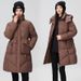 Winter-Puffermantel für Damen – Mittellange, gesteppte Daunenalternative mit lockerer Passform, dicker Baumwollfüllung und stylischer Brotlaib-Silhouette_voghion.com