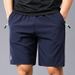 Men's shorts for outer wear in summer loose ice silk quick-drying sports pants shorts elastic plus fat large size pants for men_voghion.com