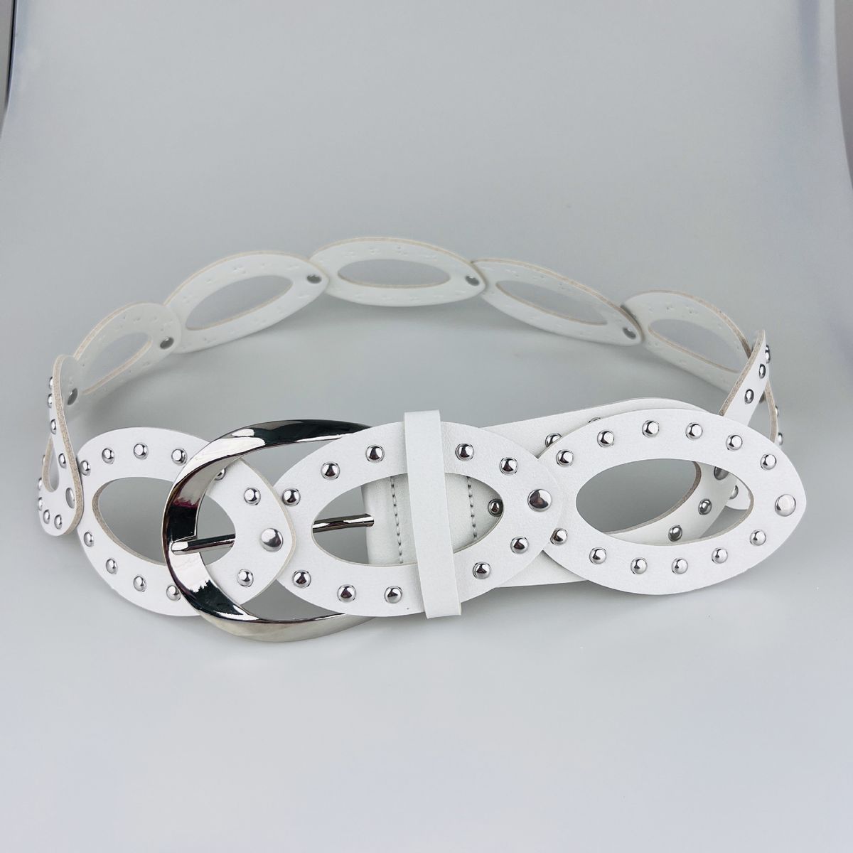 Gürtel Damen All Match Personality Punk Y2K Alloy Rivet Wide Belt Gürtel Gürtel Herren Trendy Dance Belt_voghion.com