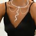 Collana esagerata a più strati con serpente in zirconio pieno, collana punk hip hop, collana trendy con serpente zodiacale_voghion.com