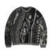 New Autumn And Winter Retro Fashion National Trend Casual Thick Needle Sweater 3D Digital Printing Men's Round Neck Sweater Cross Border_voghion.com