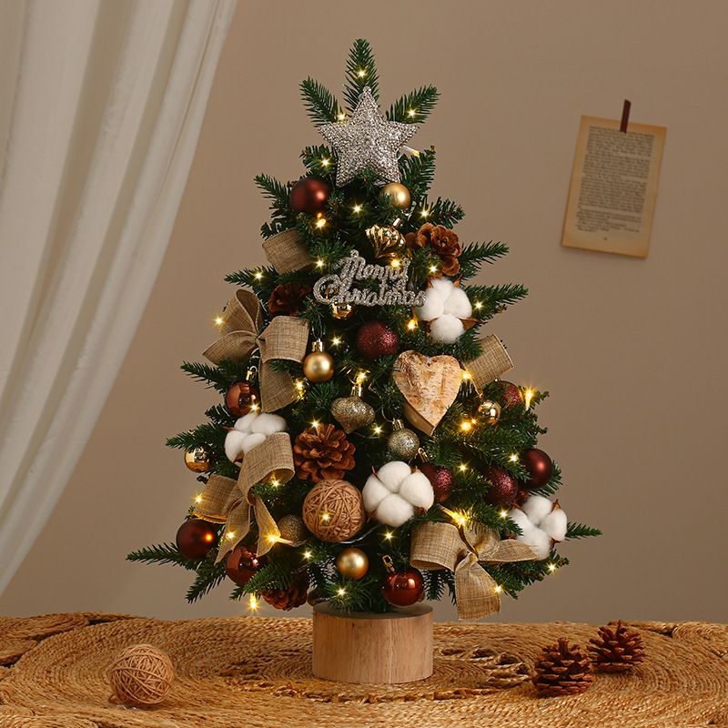 Decorations DIY Small 45/60CM Desktop Christmas Tree Ornaments Window Decoration_voghion.com