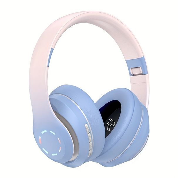Cuffie Bluetooth wireless con microfono per donna, cancellazione del rumore, suono stereo, cuffie sportive da gioco, regalo_voghion.com