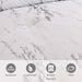Bettdeckenset, Steppdeckenset, weißer Marmor, dreiteiliges Set_voghion.com