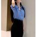 GraceChic Liu* Same Shirt For Women Elegant High-end Feel Lazy Old Money Style Casual Loose Slimming Top + Wide-leg Pants Set_voghion.com