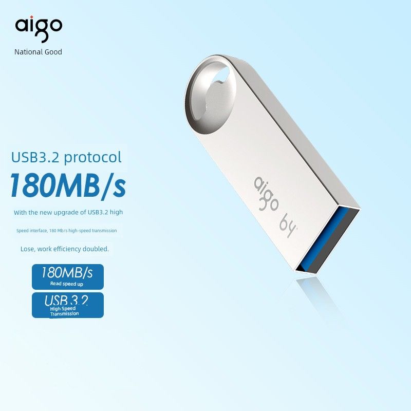 Aigo/Patriot High USB Flash Disk U312 64G/128G USB 3.2 kovinski vodoodporen hitrost branja 180mb/s_voghion.com