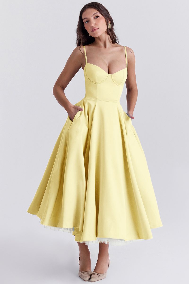 Neu Sommer Europäischen Und Amerikanischen High-End-Prinzessin Kleid Französisch Mesh Swing Doppel Schicht Hosenträger Kleid Frauen_voghion.com