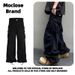 Moclose Unisex Utility Cargo Pants - Oversized Drop-Crotch Joggers With Multi-Pockets, 100% Cotton, Black/Khaki, Sizes M-XXL_voghion.com