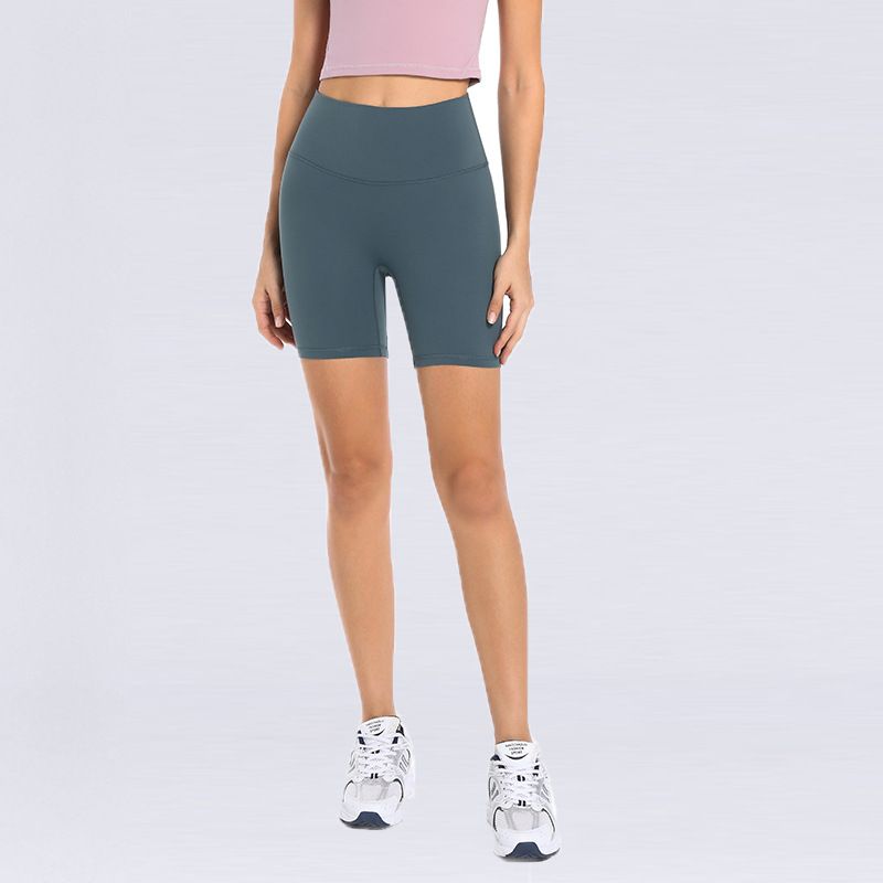 Summer New Style With No Awkward Lines, Double-Sided Brushed Yoga Shorts, Elastic Slim Fit, Outdoor Sports Quarter Pants_voghion.com