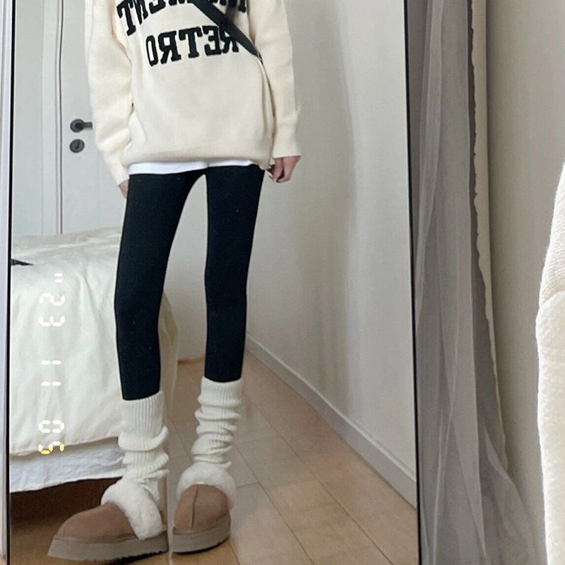 Quality Coffee Color Shark Pants For Women, Outer Wear, 2025 Autumn Winter New Style, Bare Leg Artifact, Yoga_voghion.com