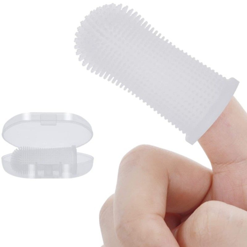Keep Your Dog & Cat's Teeth Clean & Healthy With This Silicone Finger Toothbrush!_voghion.com