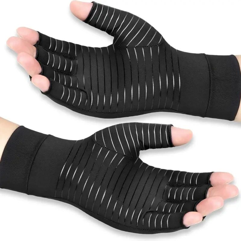 Guanti da equitazione per esterni con giunzioni in ioni di rame, con dita intere e pressione in fibra di rame, Border_voghion.com