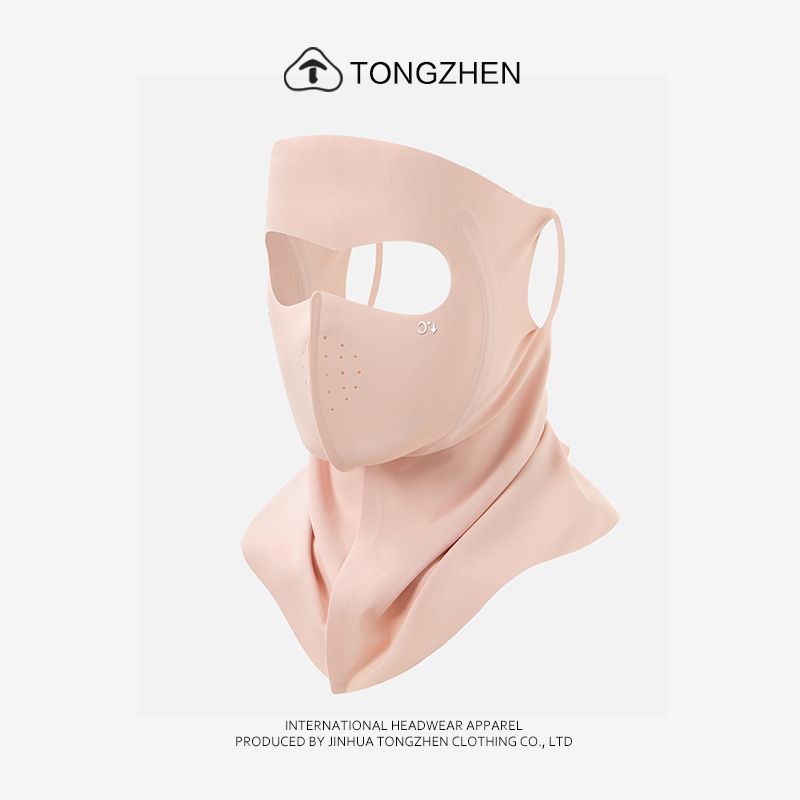 Protección solar facial completa UV para mujeres, alta apariencia 2025, nueva máscara integrada Facekini Guard que cubre el cuello_voghion.com