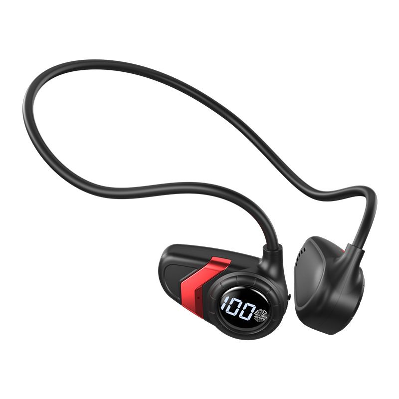 New Bone Bluetooth Sports In-Ear Air Conduction Digital Display Headphones_voghion.com