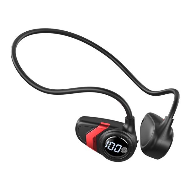 New Bone Bluetooth Sports In-Ear Air Conduction Digital Display Headphones_voghion.com