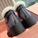 New womens designer winter snow platform lace up boots rubber non slip sole Ankle Boots G027 comfort warm Leather ing_voghion.com