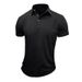 Men's t-Shirts Solid Color Short-Sleeved Polo Shirt Tops_voghion.com