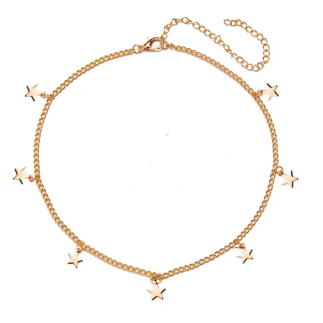 Mode Boho Statement Ketting voor Vrouwen Sterren Dangler Choker Modieus Sleutelbeen Ketting Sieraden Verjaardagscadeau Reizen_voghion.com