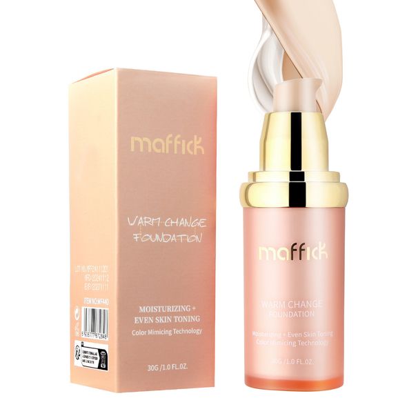 Face Foundation Concealer Color Changing Liquid Foundation Medium Spectrum Waterproof Brightens Long Lasting Hydration And Moisturizing_voghion.com